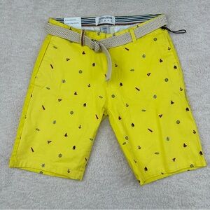 Paper Denim & Cloth W/ Belt Men's Shorts Size 32 Nautical NWT